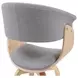 Summer Oak and Gray Upholstered Dining Chair