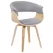 Summer Oak and Gray Upholstered Dining Chair