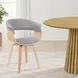 Summer Oak and Gray Upholstered Dining Chair