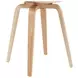 Summer Oak and Light Blue Upholstered Dining Chair