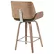 Tyler White Wash and Vintage Green Upholstered Swivel Counter Height Stool