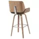 Tyler White Wash and Vintage Green Upholstered Swivel Bar Stool