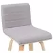 Vienna Oak and Gray Upholstered Swivel Counter Height Stool