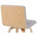 Vienna Oak and Gray Upholstered Swivel Counter Height Stool