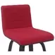 Vienna Brushed Black and Red Upholstered Swivel Counter Height Stool