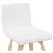 Vienna Oak and White Upholstered Swivel Counter Height Stool