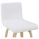 Vienna Oak and White Upholstered Swivel Bar Stool