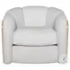 Violet Soft Oat Fabric Performance Fabric Accent Chair