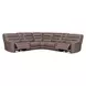 Lawson Sydney Brunette 7 Piece Modular Zero Gravity Power Reclining Sectional with Adjustable Headrest and USB Charging
