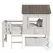 Lodge Cookies and Cream Complete Storage Ladder Bed with Fencing
