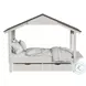 Lodge Cookies and Cream Twin Storage Bed with Full Roof