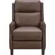 Ledger Oasis Walnut Leather Push Thru The Arms Recliner