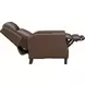 Ledger Oasis Walnut Leather Push Thru The Arms Recliner