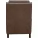 Ledger Oasis Walnut Leather Push Thru The Arms Recliner