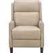 Ledger Cashmere Stone Leather Power Recliner with Power Headrest and USB Charging