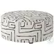 Durango Fossil Ebony Round Cocktail Ottoman