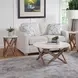 Wyman Banswara White Round Marble Top Ocassional Table