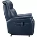Leighton Marco Navy Blue Leather Lay Flat Power Lift Recliner with Power Headrest and Power Lumbar
