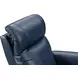 Leighton Marco Navy Blue Leather Lay Flat Power Lift Recliner with Power Headrest and Power Lumbar