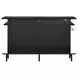 Kehlani Black 69" Rectangular Bar Table with USB Charging and LED