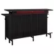 Kehlani Black 69" Rectangular Bar Table with USB Charging and LED