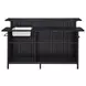 Kehlani Black 69" Rectangular Bar Table with USB Charging and LED