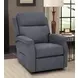 Lena Cappricio Slate Performance Fabric Power Lift Recliner with USB Charging and 2 Zone Heat