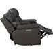 Leon Matteo Smokey Gray Leather Power Reclining Living Room Set with USB Charging
