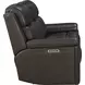 Leon Matteo Smokey Gray Leather Power Reclining Living Room Set with USB Charging