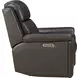 Leon Matteo Smokey Gray Leather Power Reclining Living Room Set with USB Charging