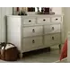 Grand Bay Egret 7 Drawer Saybrook Dresser with Rectangular Landscape Mirror
