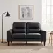 Lewes Black 56" Loveseat