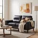 Lewes Black 56" Loveseat