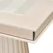 Carmela Shimmer Ivory 113" Extendable Rectangular Dining Table