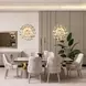 Carmela Shimmer Ivory 113" Extendable Rectangular Dining Table