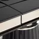 Carmela Glossy Charcoal Sand 113" Extendable Rectangular Dining Table
