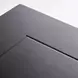 Carmela Glossy Charcoal Sand 113" Extendable Rectangular Dining Table