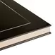 Carmela Glossy Charcoal Sand 113" Extendable Rectangular Dining Table