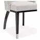 Carmela Charcoal Sand and Zinc Dining Arm Chair