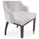 Carmela Charcoal Sand and Zinc Dining Arm Chair
