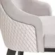 Carmela Charcoal Sand and Zinc Dining Arm Chair