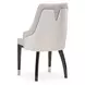 Carmela Charcoal Sand and Zinc Dining Arm Chair