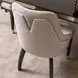 Carmela Charcoal Sand and Zinc Dining Arm Chair