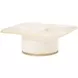 Gineverra Ivory and Gold Rectangular Cocktail Table