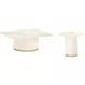 Gineverra Ivory and Gold Rectangular Occassional Table Set