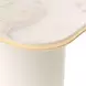 Gineverra Ivory Gold Square End Table