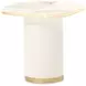 Gineverra Ivory Gold Square End Table
