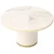 Gineverra Ivory Gold Round Cocktail Table
