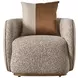 Gineverra Biscotti Upholstered Accent Chair with Pillow