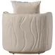 Gineverra Biscotti Upholstered Accent Chair with Pillow